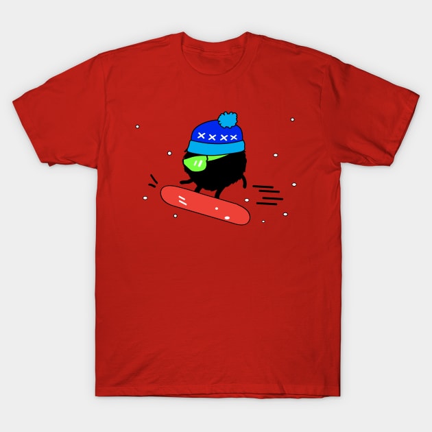 snowboarding T-Shirt by CindyS